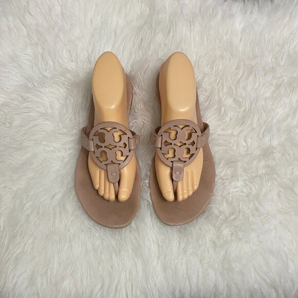 Tory Burch Women Sandals Miller Light Sand Size 9 - Picture 2 of 6